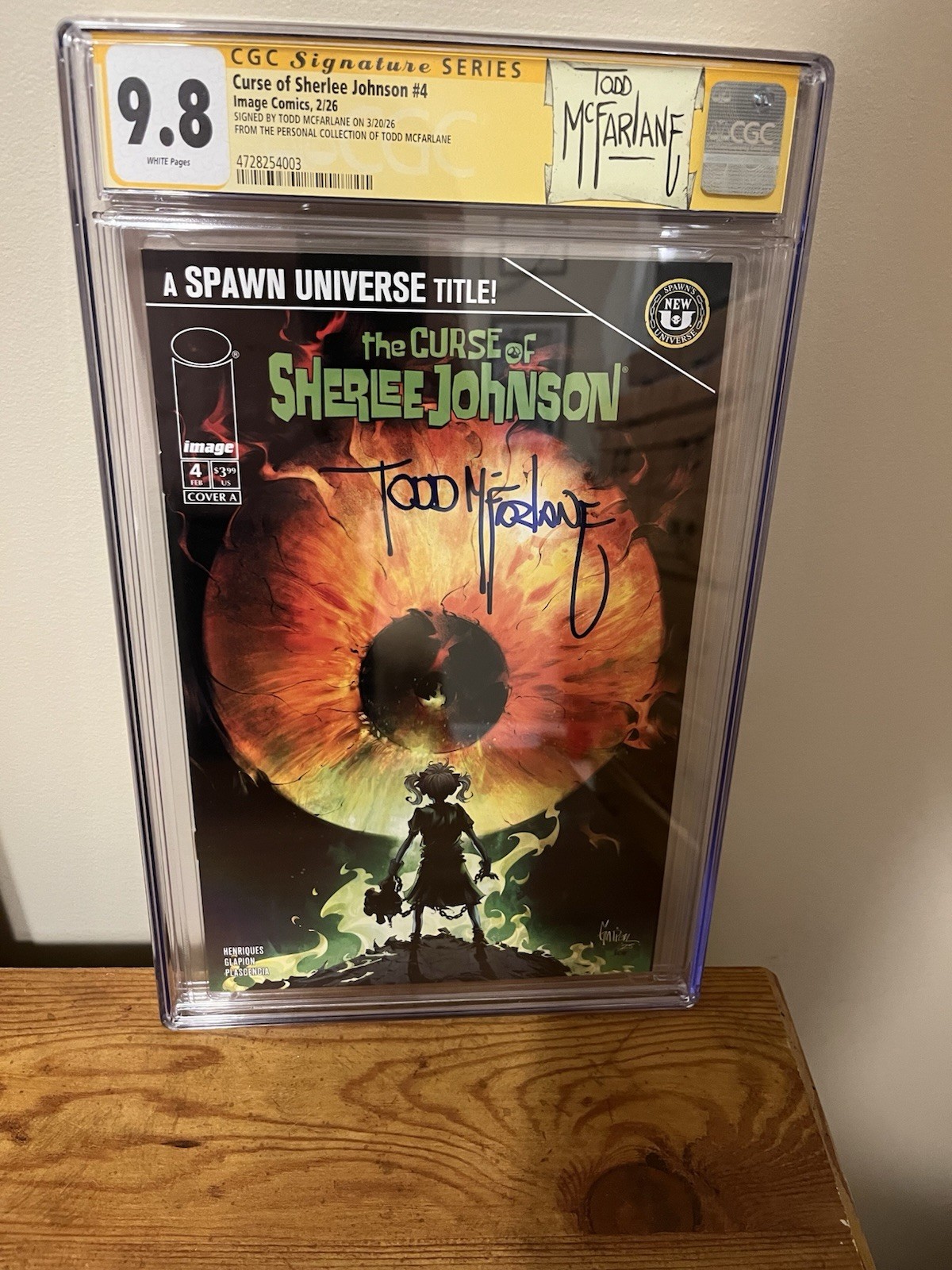 The Curse Of Sherlee Johnson 4 Cgc 9.8 : Mcfarlane PERSONAL COLLECTION: SIGNED The Curse Of Sherlee Johnson 4 Cgc 9.8 : Mcfarlane PERSONAL COLLECTION: SIGNED