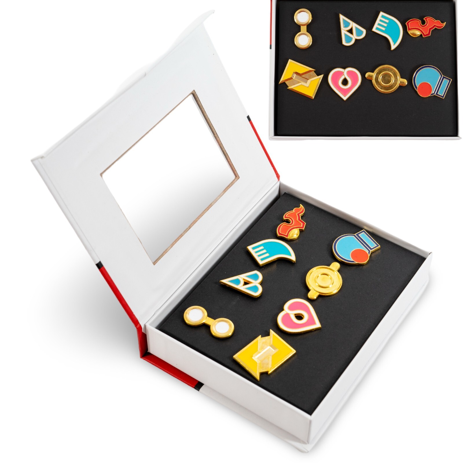 Pokemon Cartoon Anime All 8 Hoenn Gym Badges Gen. 3 for Cosplay - Collector Box Pokemon Cartoon Anime All 8 Hoenn Gym Badges Gen. 3 for Cosplay - Collector Box