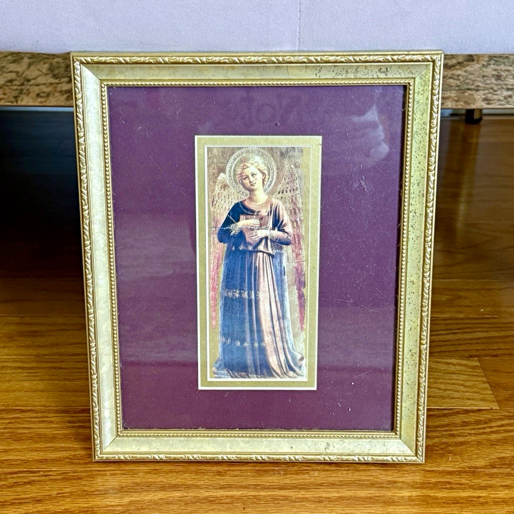 Vintage Fra Angelico Angel Playing Lute Framed Print Florentine Renaissance Art Vintage Fra Angelico Angel Playing Lute Framed Print Florentine Renaissance Art