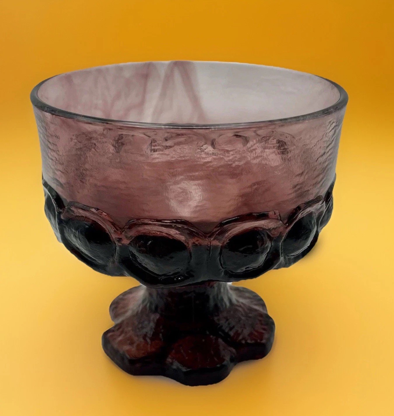 Tiffin Franciscan Madeira Amethyst Plum Purple Sherbet Glass Cup Bowl Tiffin Franciscan Madeira Amethyst Plum Purple Sherbet Glass Cup Bowl
