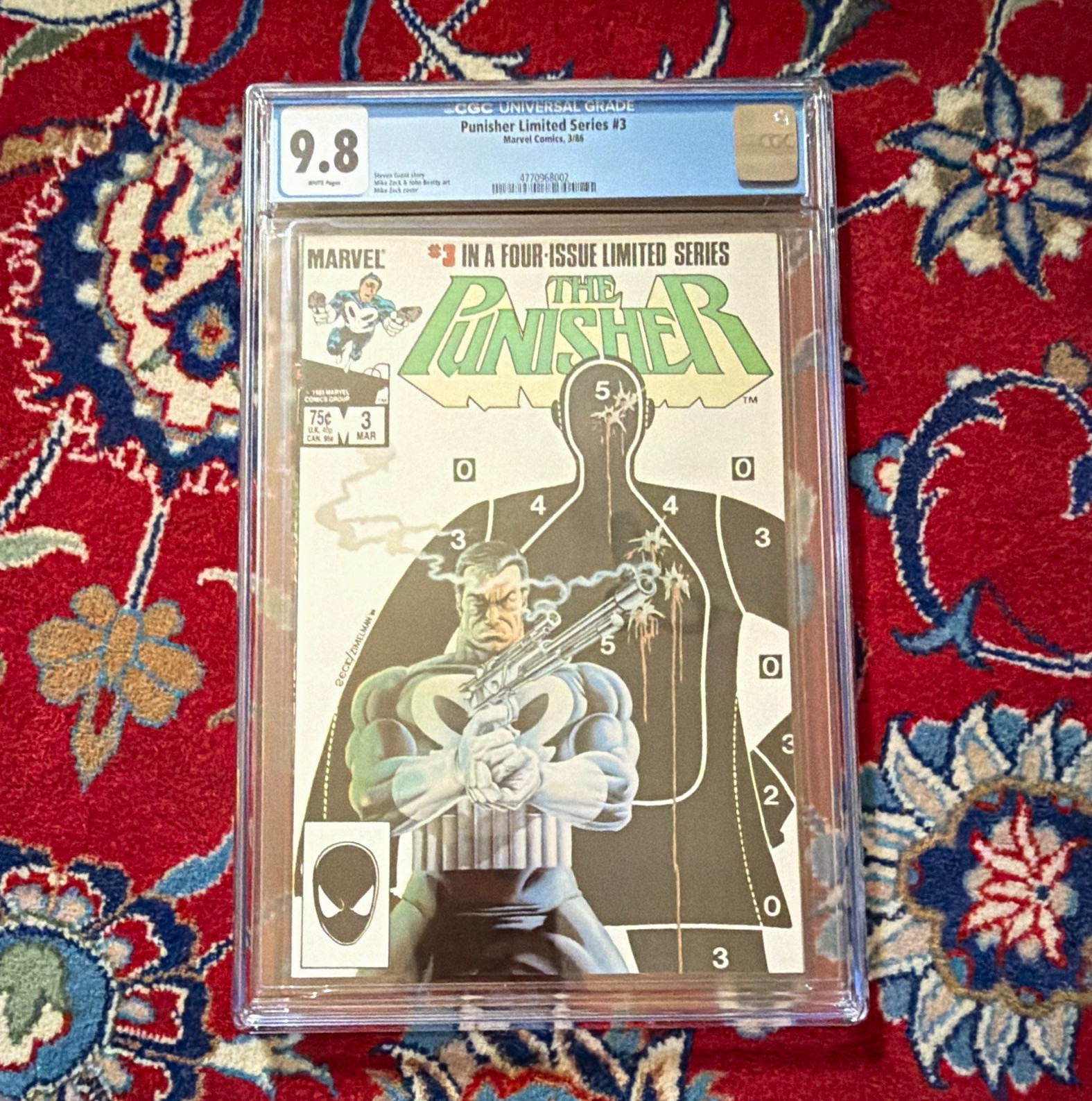 Punisher Limited Series #3 CGC 9.8 (1986) Marvel Comics Superheroes Grant Hot Punisher Limited Series #3 CGC 9.8 (1986) Marvel Comics Superheroes Grant Hot