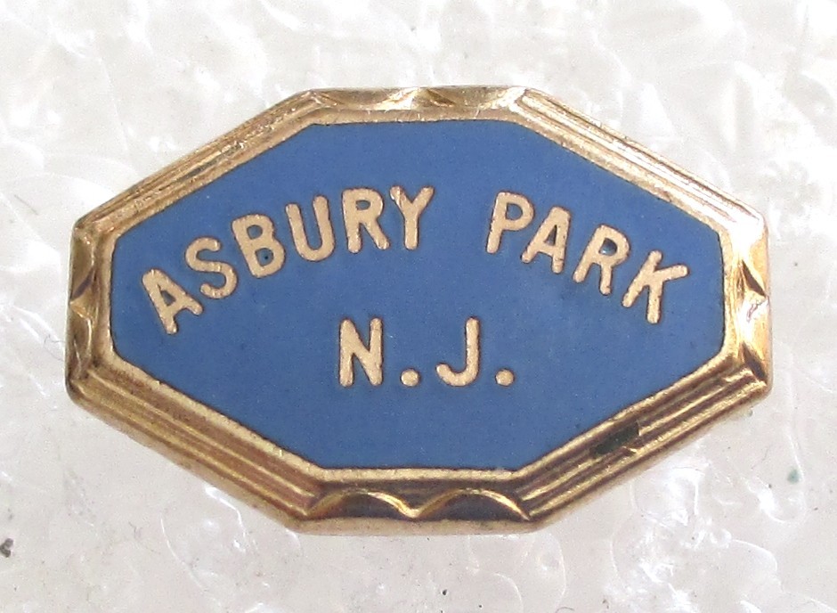 Vintage City of Asbury Park, New Jersey Tourist Travel Souvenir Pin Vintage City of Asbury Park, New Jersey Tourist Travel Souvenir Pin