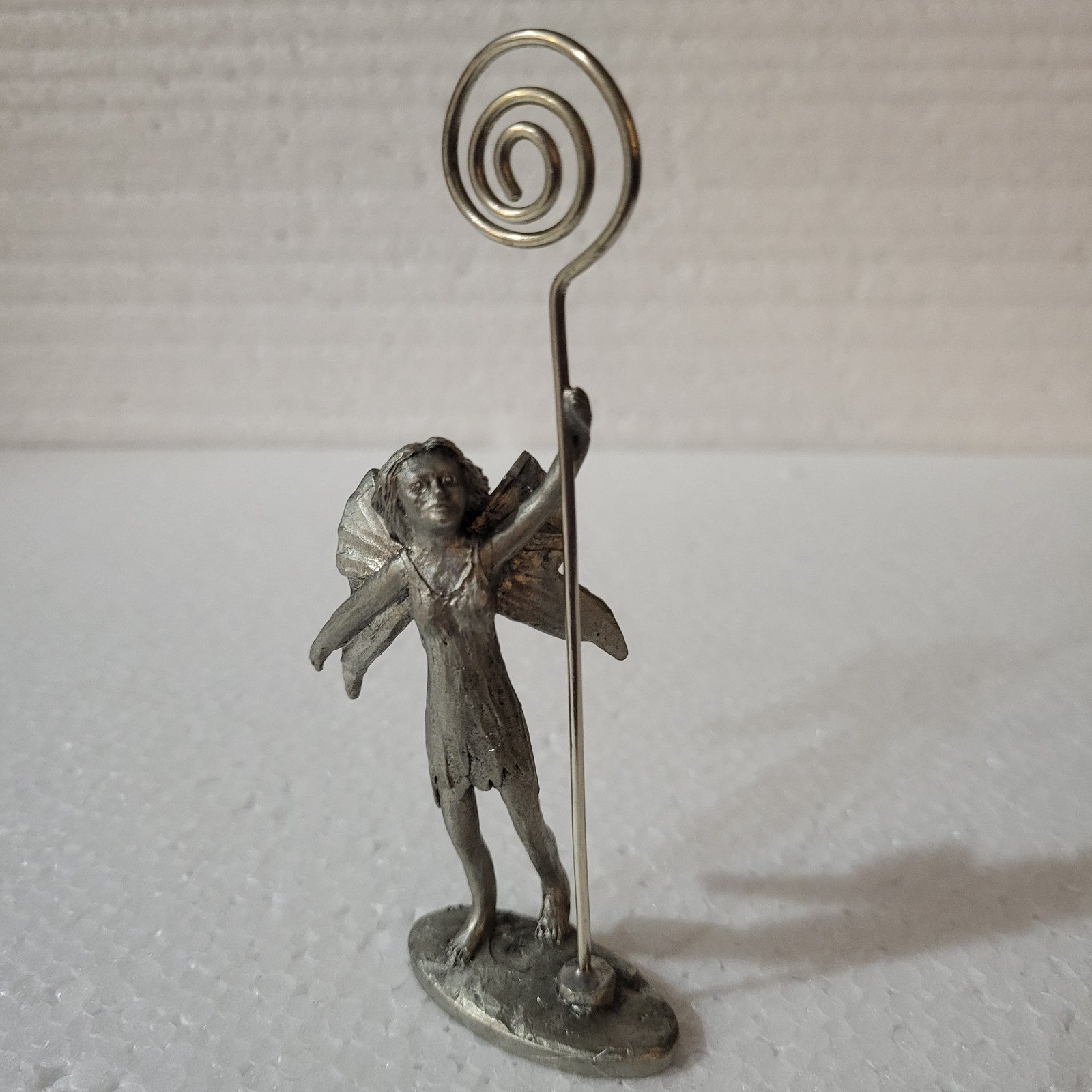 Vintage Fairy holding Spiral Staff with Empowerment (initialed MT 002) Vintage Fairy holding Spiral Staff with Empowerment (initialed MT 002)