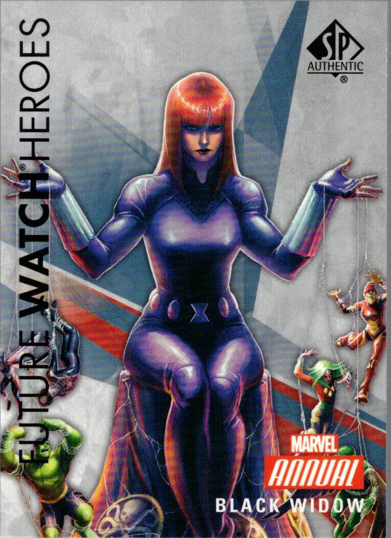 2016-17 SP Authentic Marvel Future Watch Heroes #16-2 Black Widow Achievement 