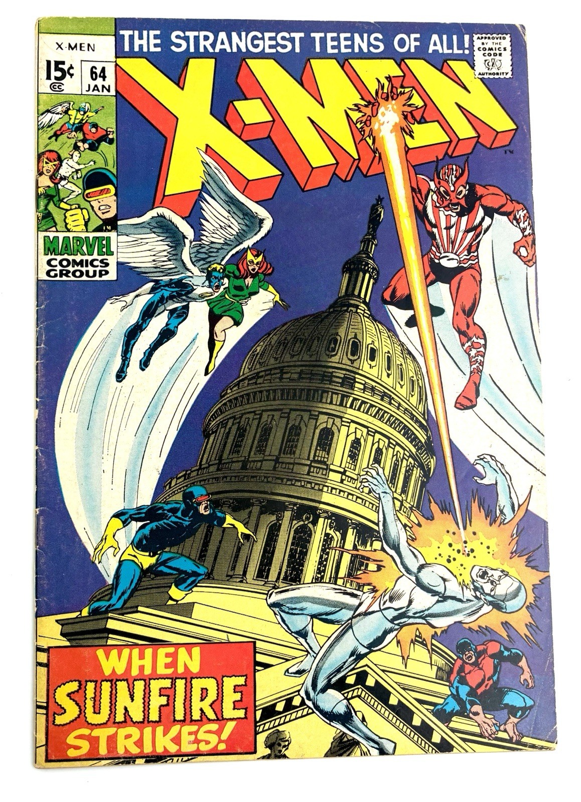X-MEN #64 1969 6.5 F+ π 1st Sunfire Shiro Yoshida X-MEN #64 1969 6.5 F+ π 1st Sunfire Shiro Yoshida