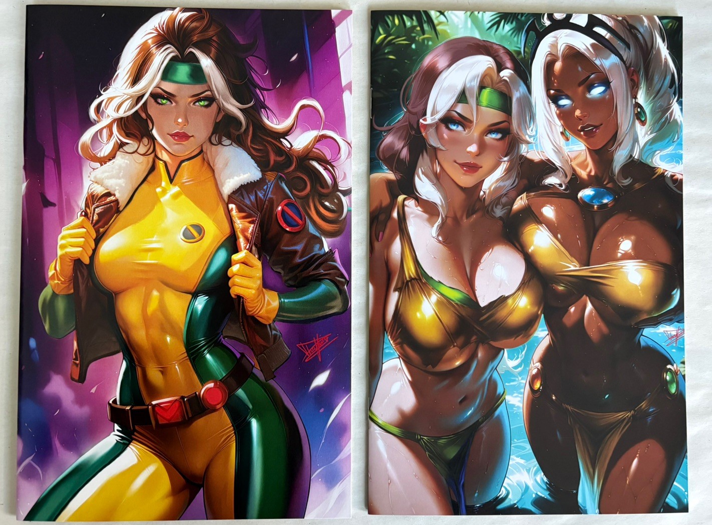 Artist Alley Comics Sketchbook Lot of 2 | X-Men | X-Girls | Rogue Storm π₯π₯ Artist Alley Comics Sketchbook Lot of 2 | X-Men | X-Girls | Rogue Storm π₯π₯