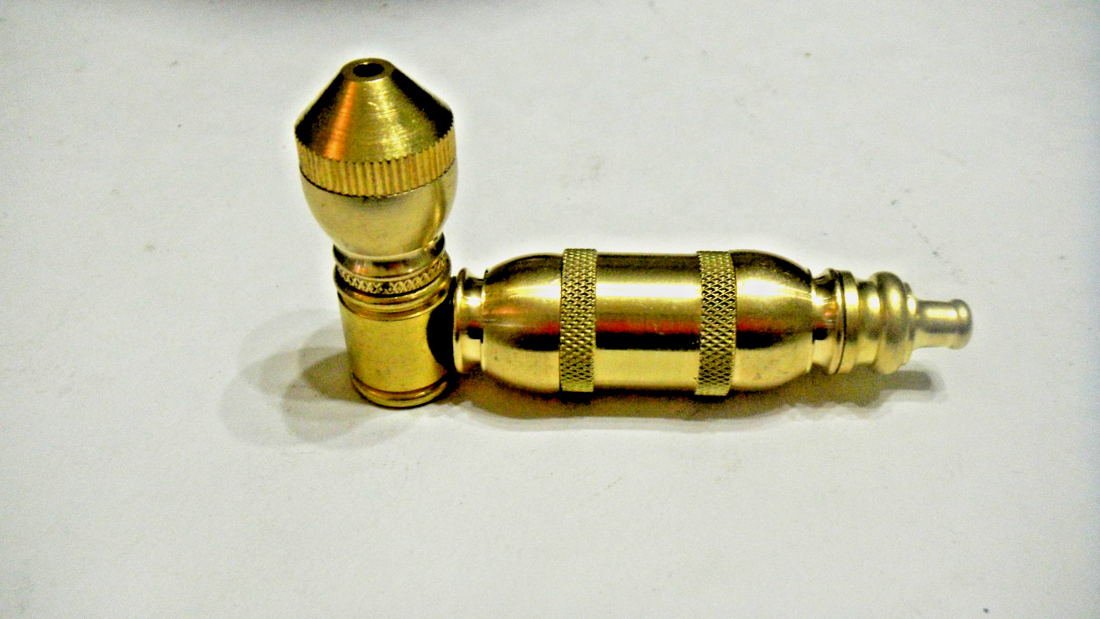 Metal Tobacco Smoking Cooling Chamber Pipe Made With Real USA Brass Metal Tobacco Smoking Cooling Chamber Pipe Made With Real USA Brass