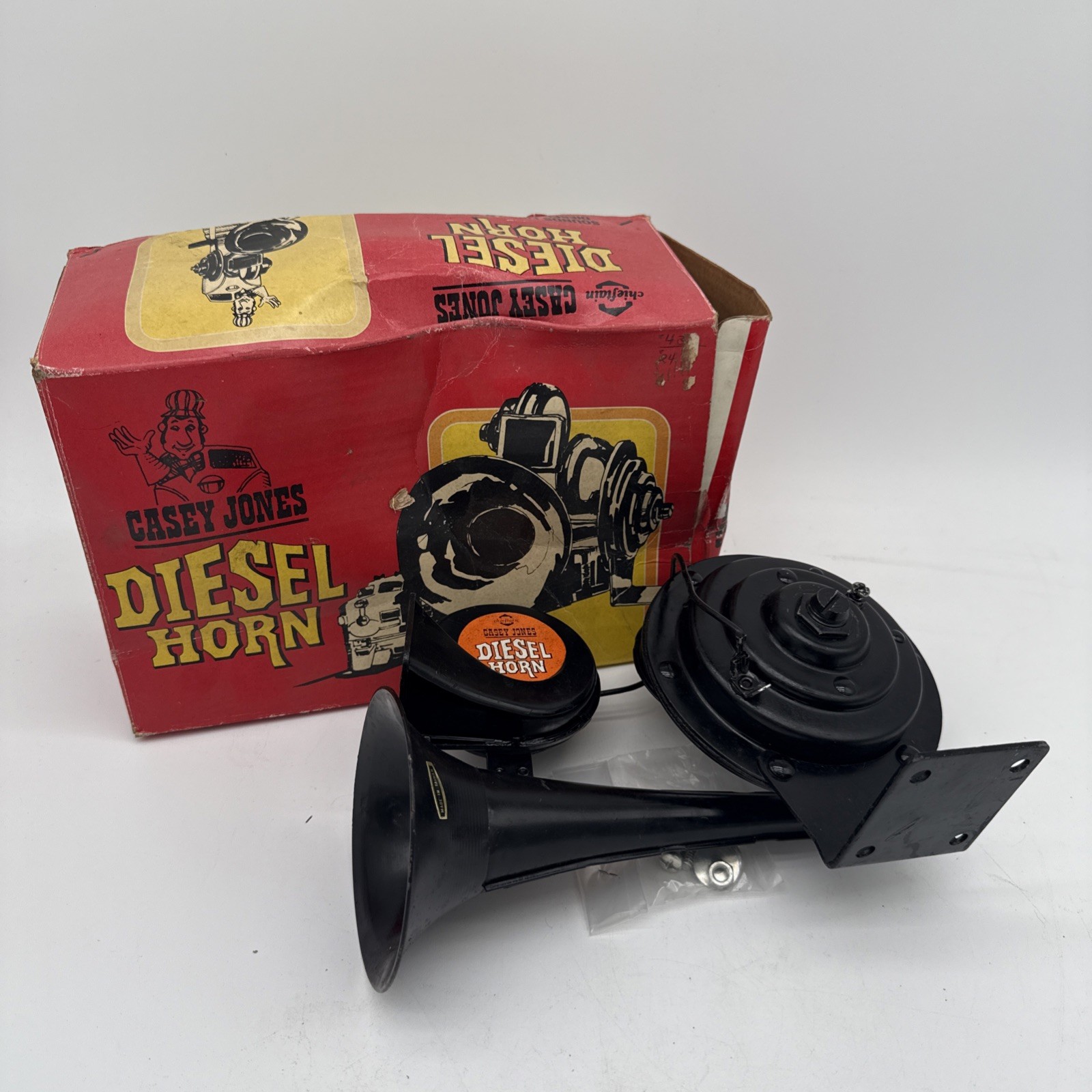 Vintage Casey Jones Diesel Horn With Original Box Untested