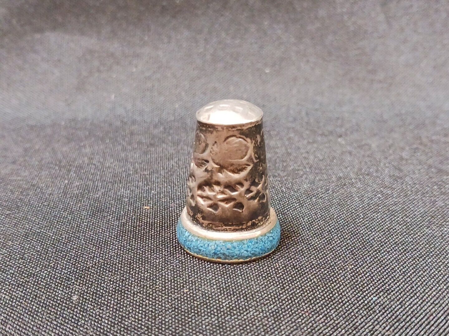 Antique Mexico Taxco Sterling Silver Thimble