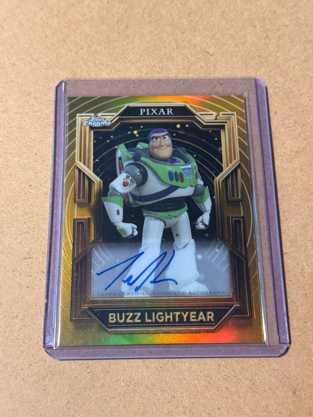 2025 Topps Pixar Gold AA-TA Tim Allen Buzz Lightyear Gilded Autograph Auto 2025 Topps Pixar Gold AA-TA Tim Allen Buzz Lightyear Gilded Autograph Auto