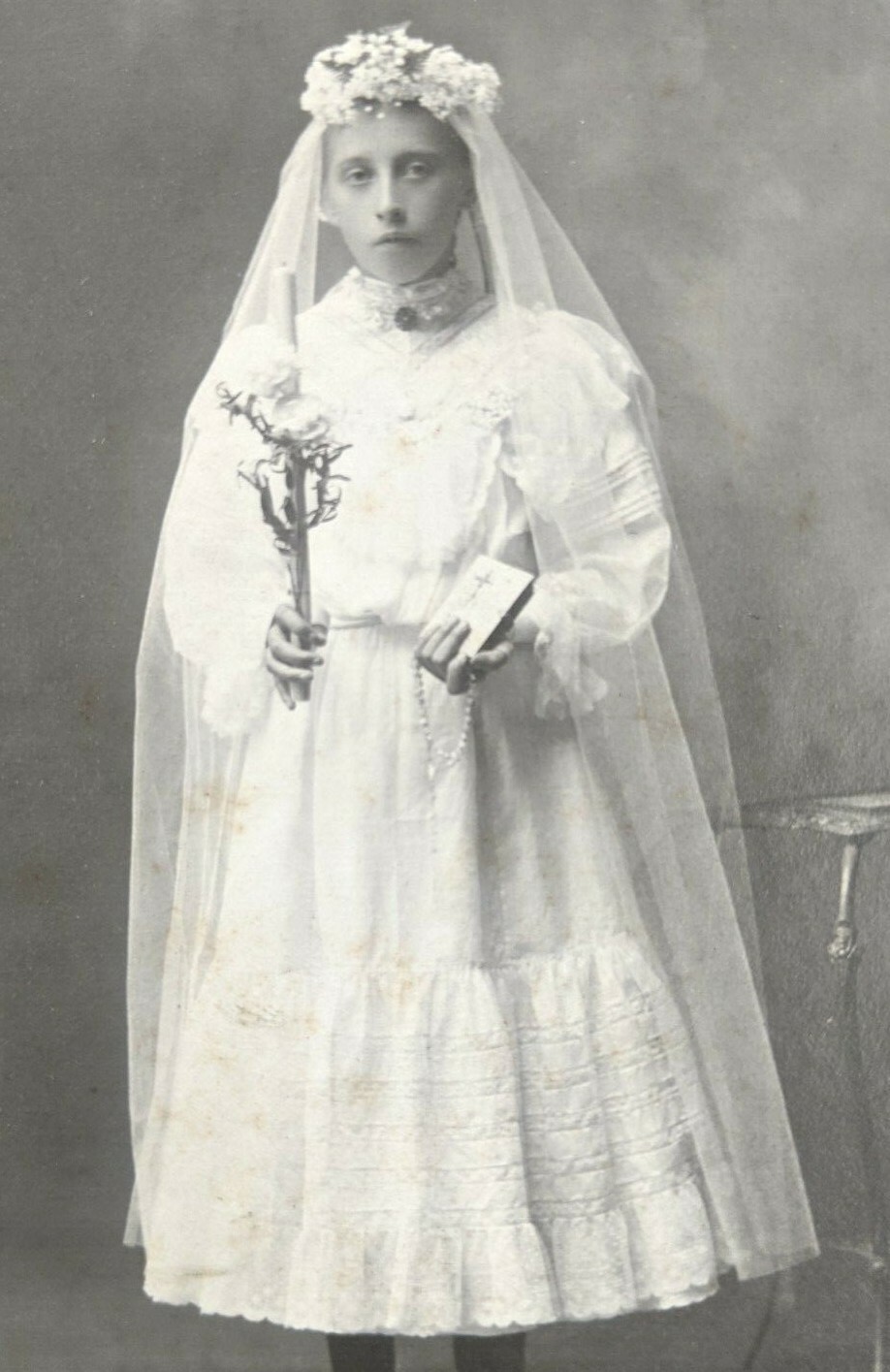VTG 1910s Grand Rapids MI Religious Photo Girl Catholic Ceremony by VTG 1910s Grand Rapids MI Religious Photo Girl Catholic Ceremony by