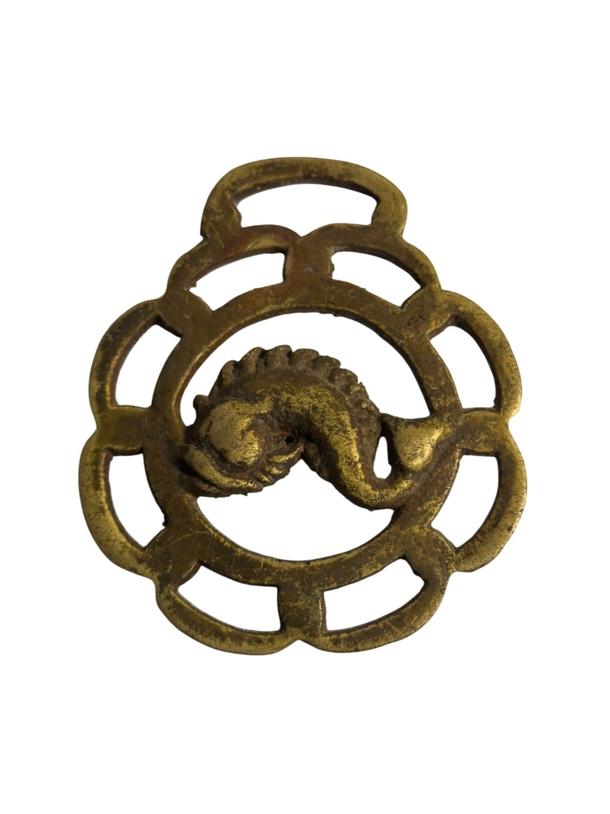 VTG Brass Sea Serpent Medallion 3.5\