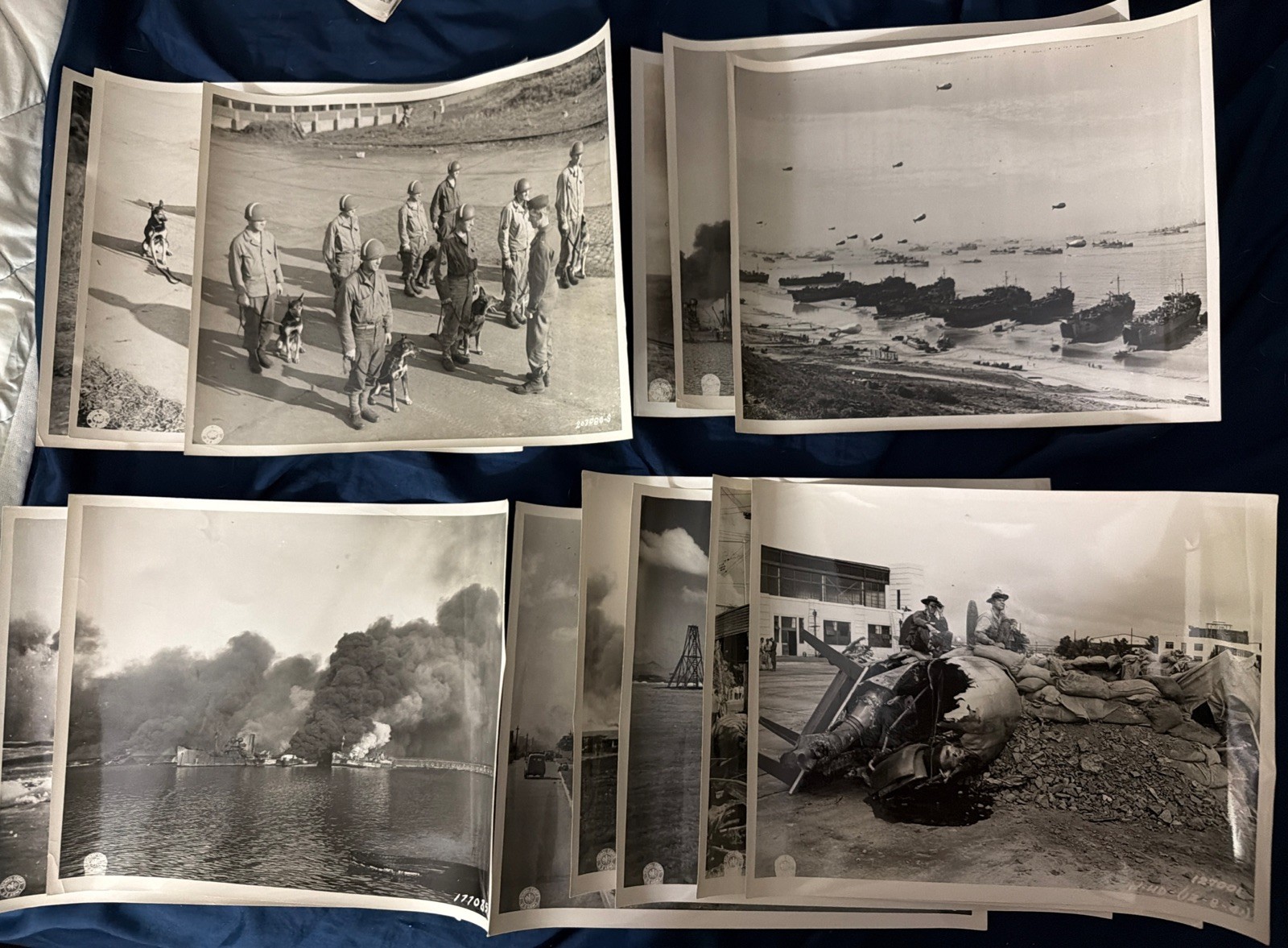 Lot Of 16 World War II  8 X 10 Signal Corps Photos