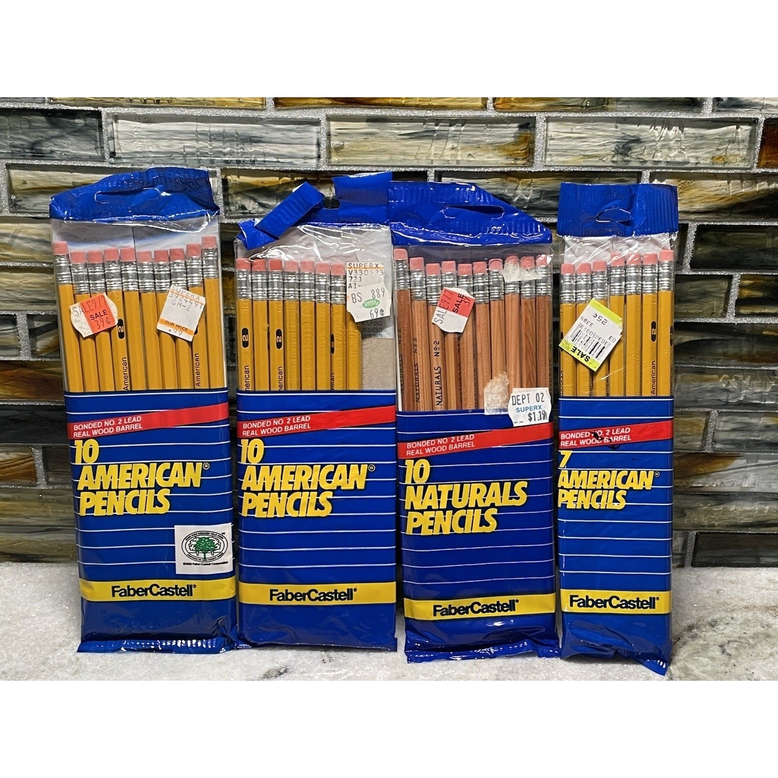 Lot Of Faber Castell American 10 Pencils Bonded No. 2 Lead Wood Vintage Lot Of Faber Castell American 10 Pencils Bonded No. 2 Lead Wood Vintage