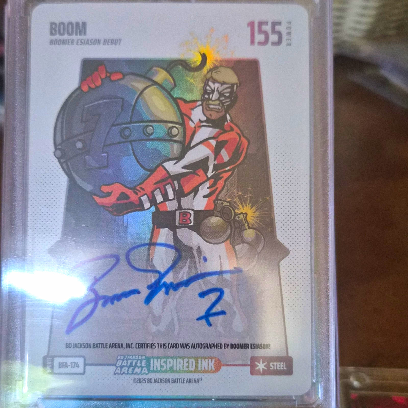 Bo Jackson Battle Arena Boomer Esiason Debut BFA-174 Steel Auto /155