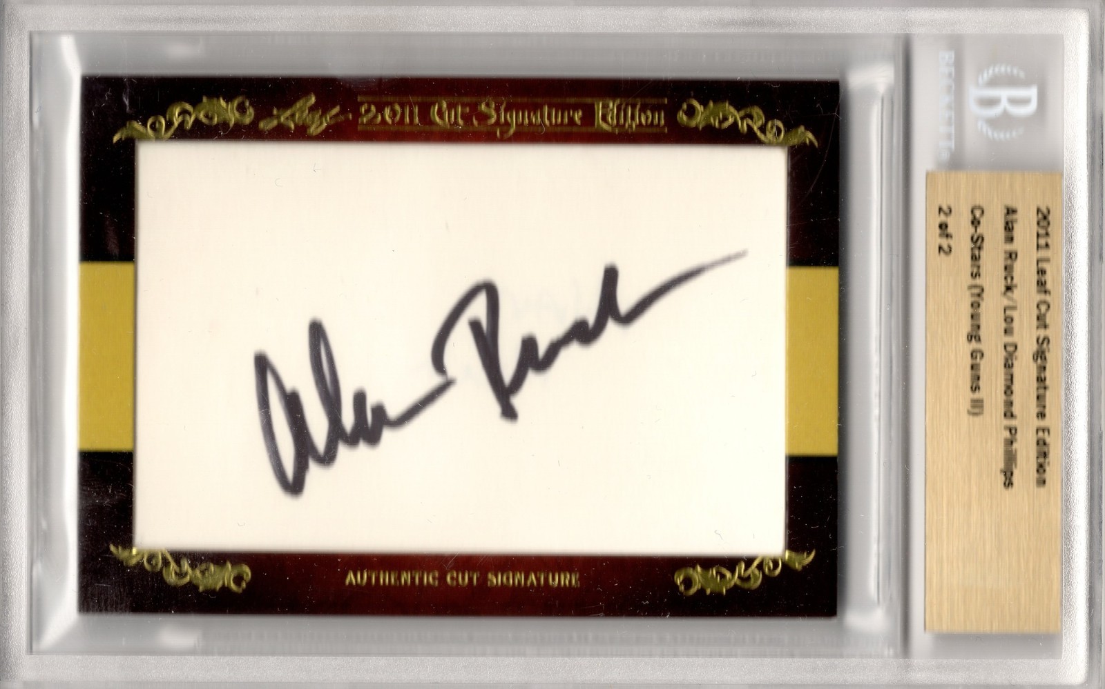 2011 Leaf Cut Signature Alan Ruck Lou Diamond Phillips Auto 2/2 BGS Young Guns