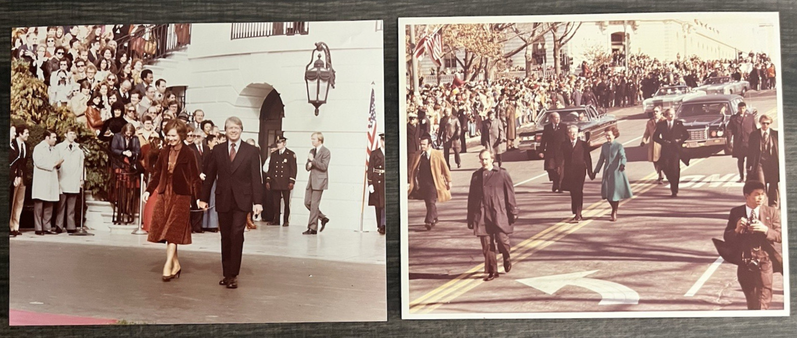 President Jimmy & Rosalynn Carter Photos 8x10 Color Procession White House Lot 2 President Jimmy & Rosalynn Carter Photos 8x10 Color Procession White House Lot 2
