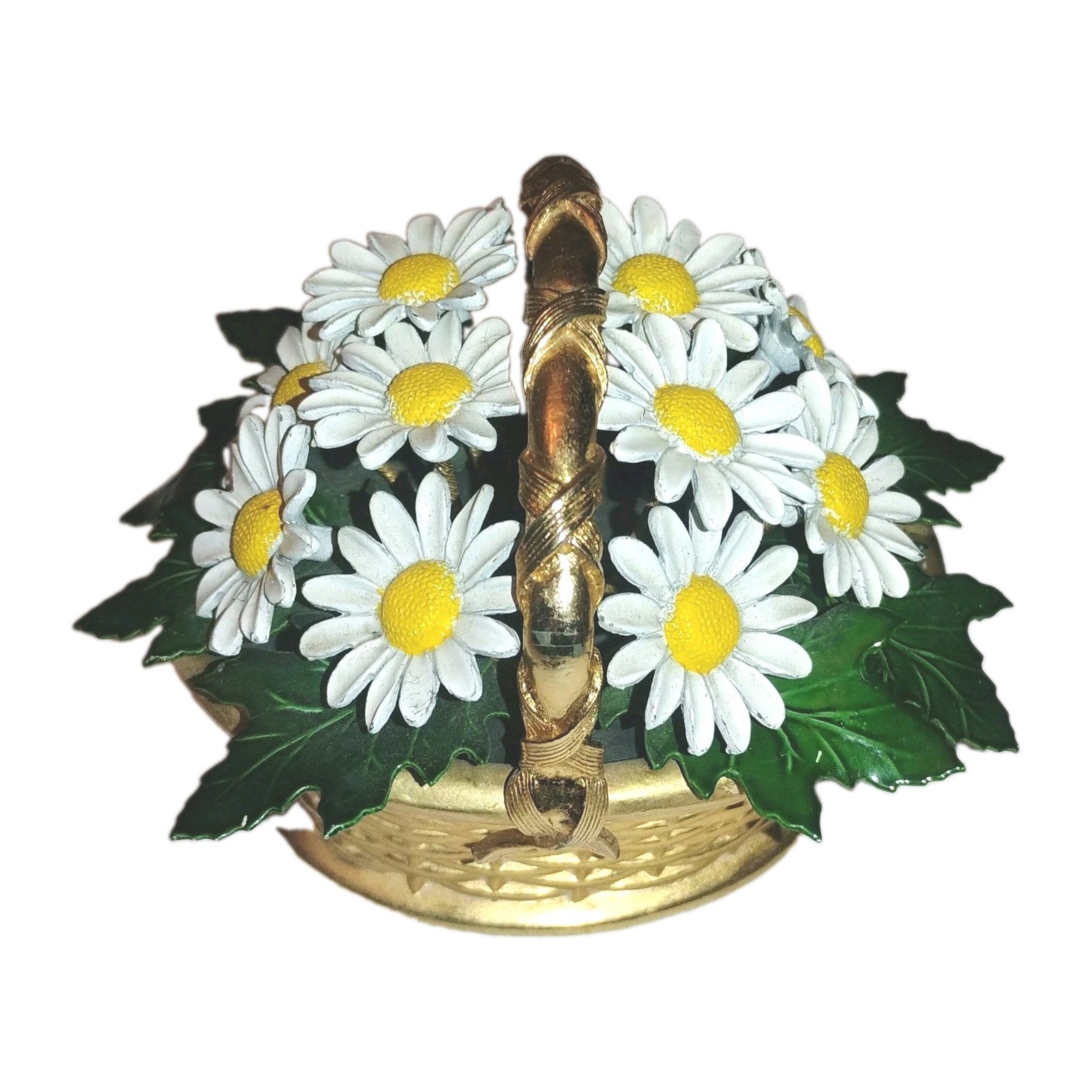 Vintage Gorham Jane Hutcheson Enamel Daisies Flower Basket Fleur des Siecles Vintage Gorham Jane Hutcheson Enamel Daisies Flower Basket Fleur des Siecles