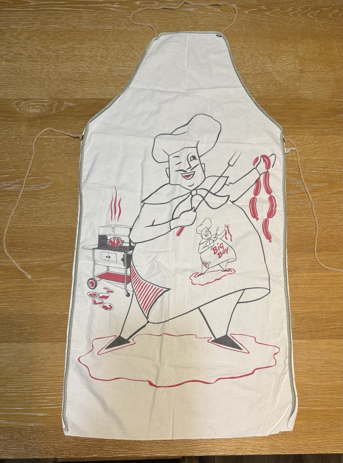 VTG 1950’s “Big Boy” Grilling Apron By Pravin Creations VTG 1950’s “Big Boy” Grilling Apron By Pravin Creations