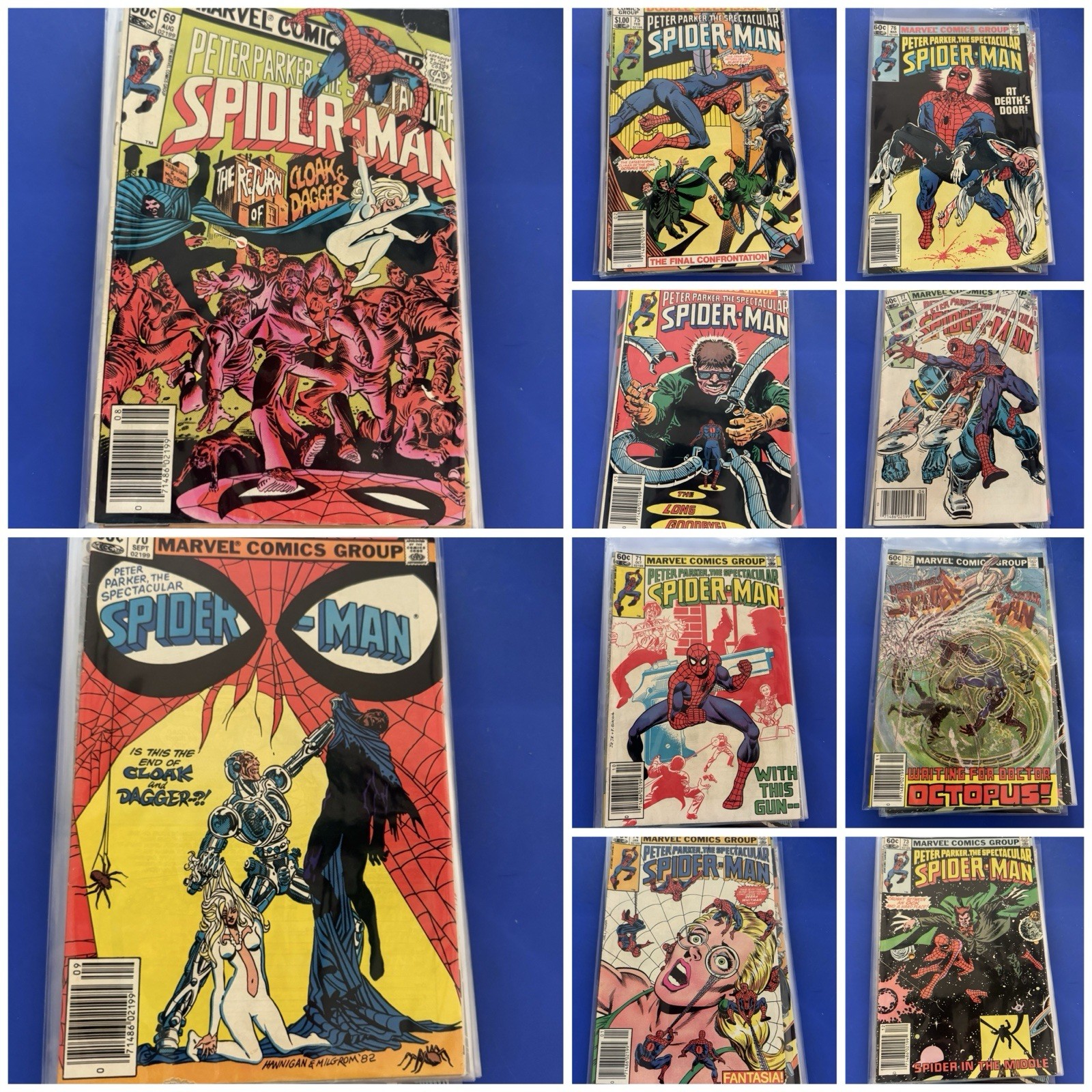 Peter Parker Spectacular Spider-Man 69 70 71 72 73 74 75 76 77 78 79 Comic Lot