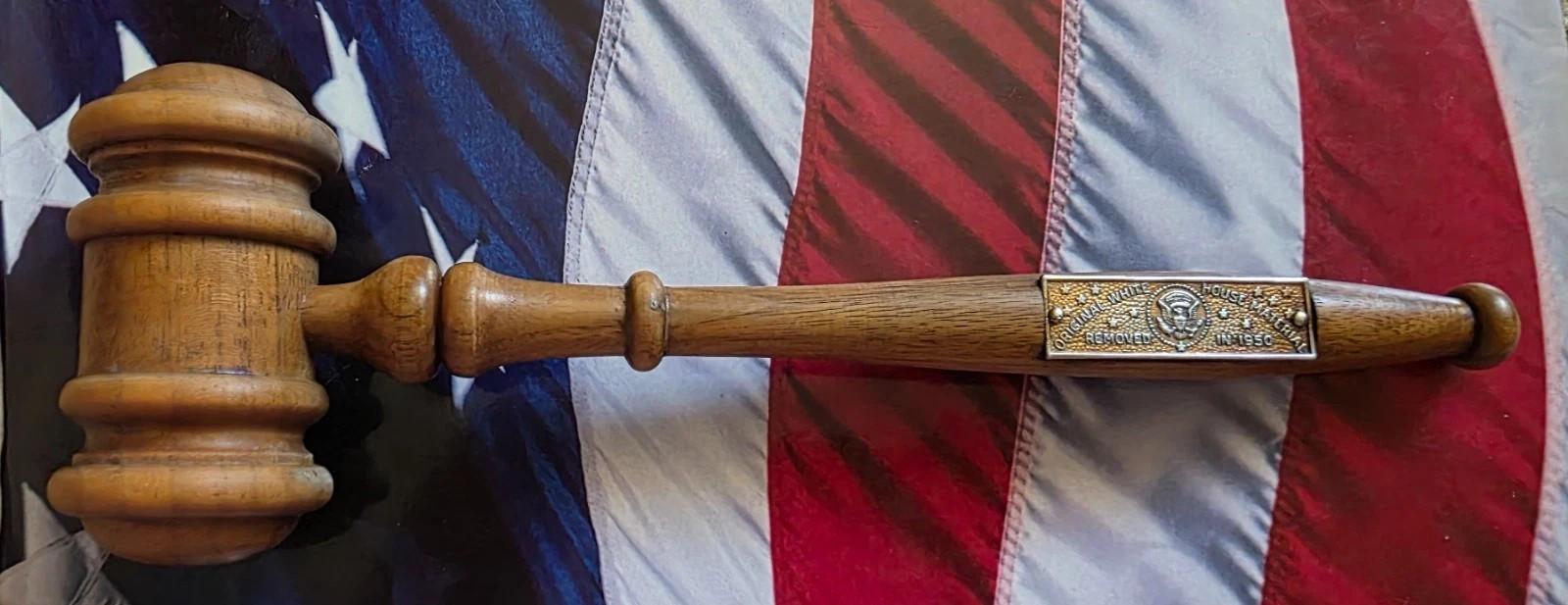 Harry Truman 1950 White House Renovation Wood Gavel Original Material Relic
