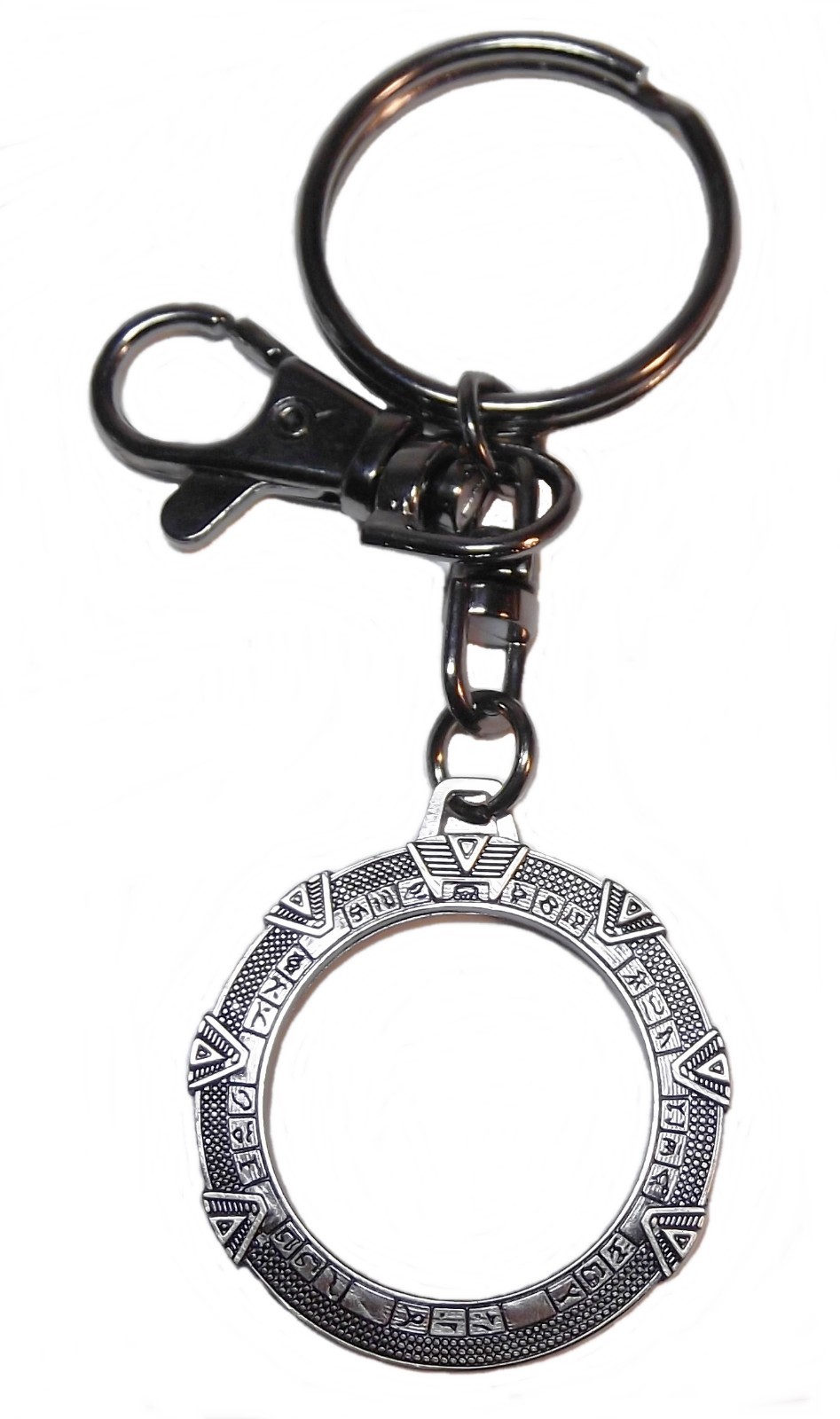 Stargate SG1 TV Series Stargate Antique Silvertoned Metal Keychain Stargate SG1 TV Series Stargate Antique Silvertoned Metal Keychain
