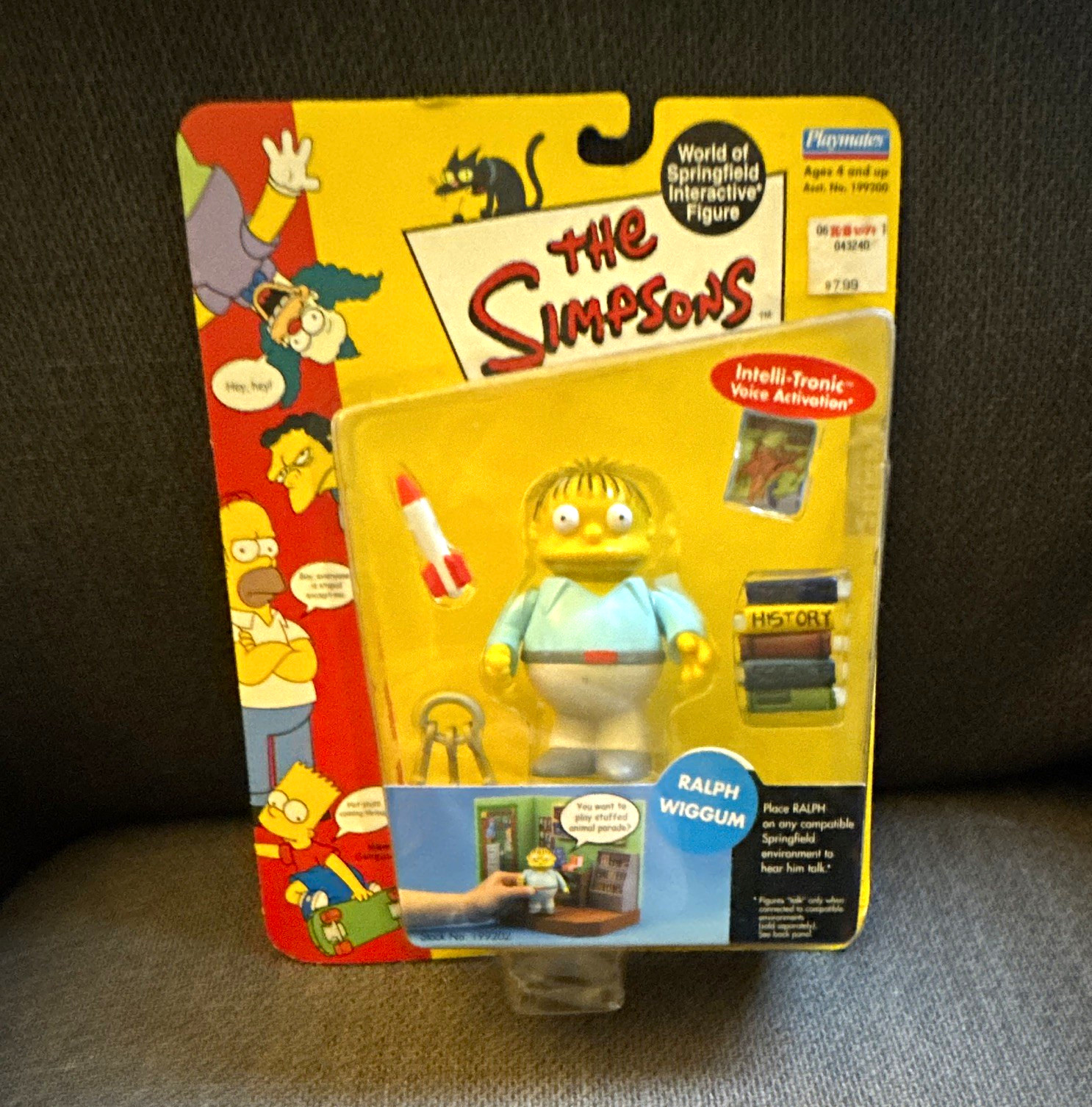 Playmates Simpsons World of Springfield Ralph Wiggum Voice Activated Figure S4 Playmates Simpsons World of Springfield Ralph Wiggum Voice Activated Figure S4
