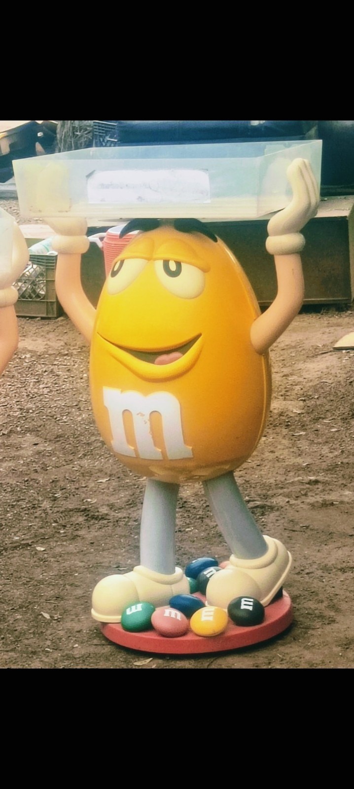 Yellow  Vintage M&M Candy Character Display 44\