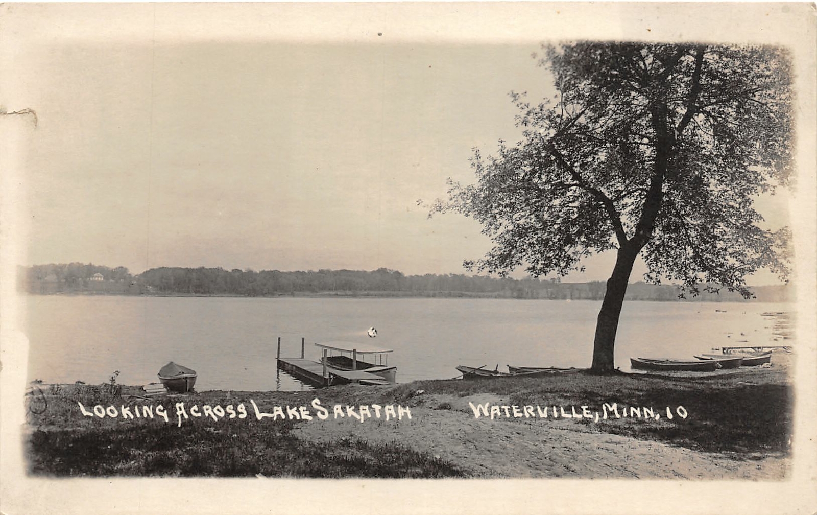 J25/ Waterville Minnesota RPPC Postcard c1920s Lake Sakatah Boat Dock 285 J25/ Waterville Minnesota RPPC Postcard c1920s Lake Sakatah Boat Dock 285
