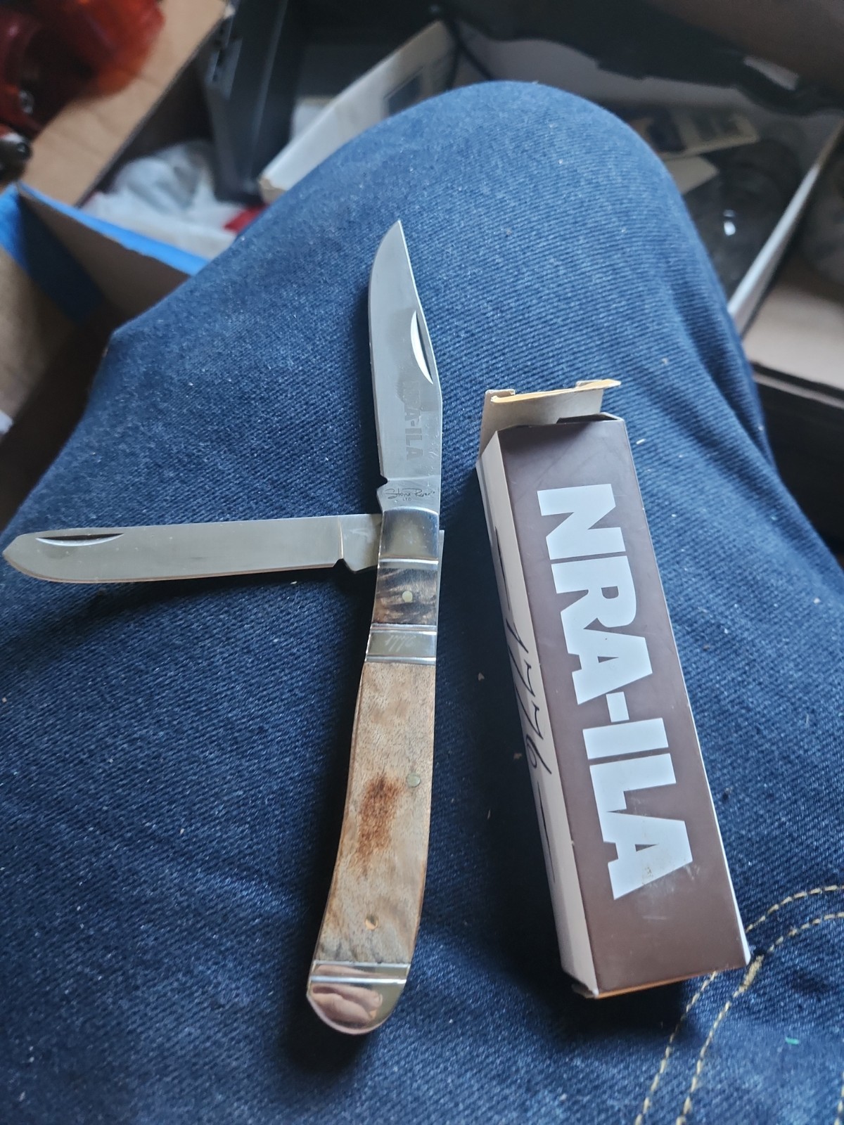NRA-ILA 1776 Trapper Knife 2 Blade NRA-ILA 1776 Trapper Knife 2 Blade