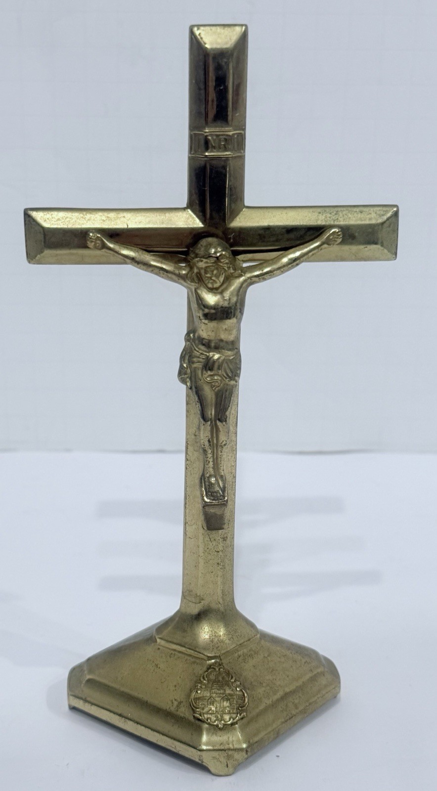 Vintage Jennings Bros 1920’s/30’s brass 7” Crucifix Vintage Jennings Bros 1920’s/30’s brass 7” Crucifix
