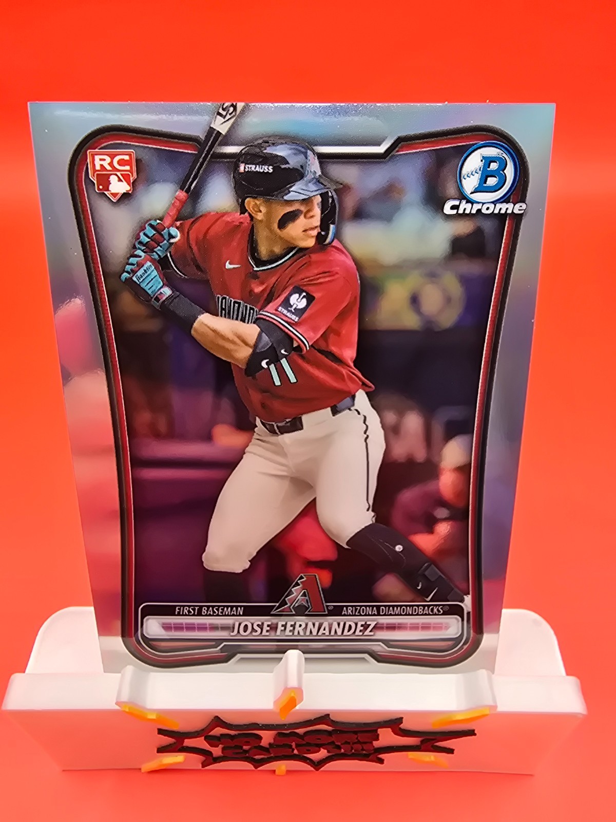 2026 Bowman Chrome Jose Fernandez Red Rookie Badge Refractor