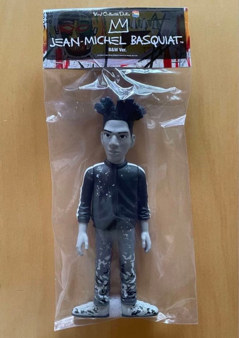 Medicom Toy VCD Jean-Michel Basquiat B&W Ver Soft Vinyl Sofubi Figure Medicom Toy VCD Jean-Michel Basquiat B&W Ver Soft Vinyl Sofubi Figure
