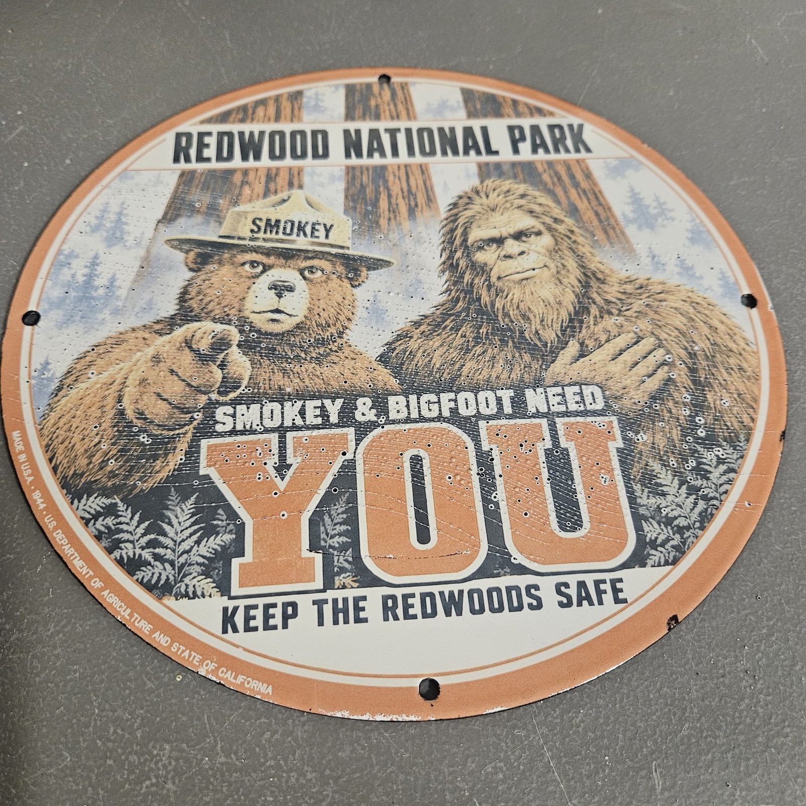 VINTAGE 1944 REDWOOD NATIONAL PARK 12