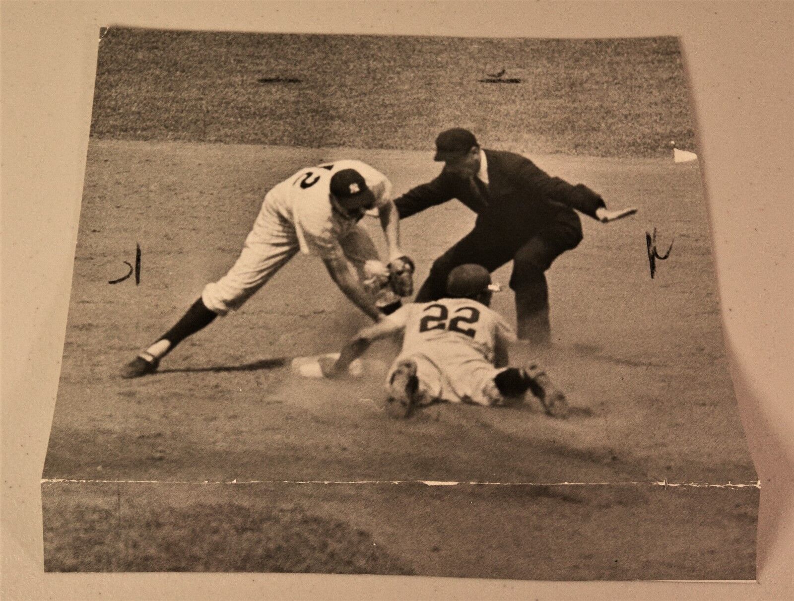 1958 WIRE PHOTO & Newspaper Tigers Ozzie Virgil & Yankees Gil McDougald