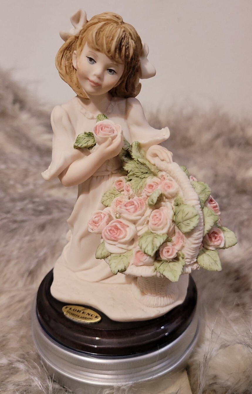 2001 Giuseppe Armani Florence Society Cherie 1418F Girl w/ Flowers 2001 Giuseppe Armani Florence Society Cherie 1418F Girl w/ Flowers