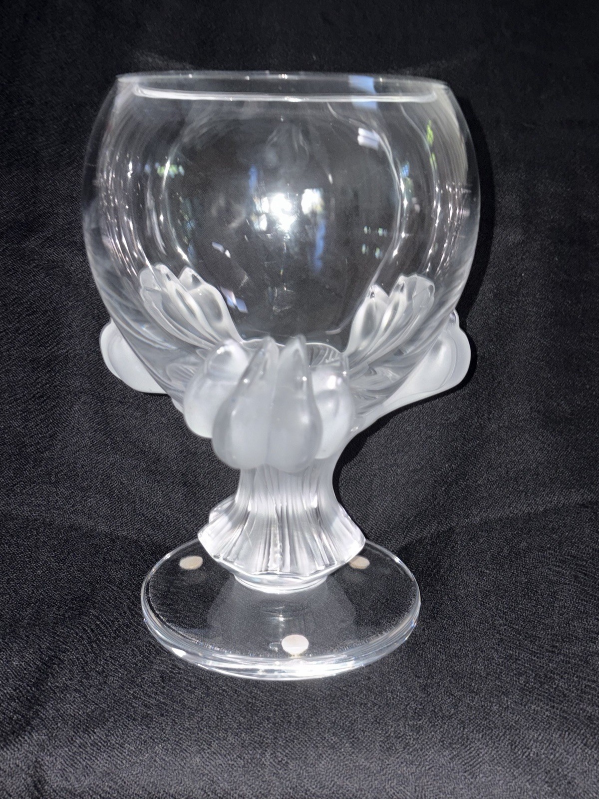 Lalique Bagheera Claw Crystal Bowl Made In France Signed by Artist Excellent Lalique Bagheera Claw Crystal Bowl Made In France Signed by Artist Excellent