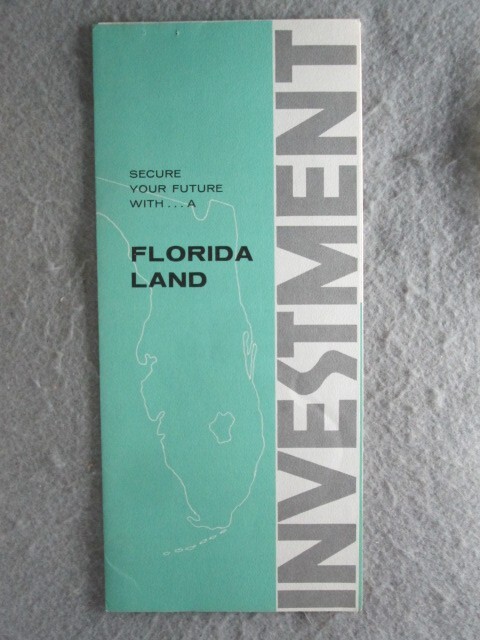Florida Land Investment, Hillsboro Acres, Hillsborogh County Brochure 1960\'s Florida Land Investment, Hillsboro Acres, Hillsborogh County Brochure 1960\'s