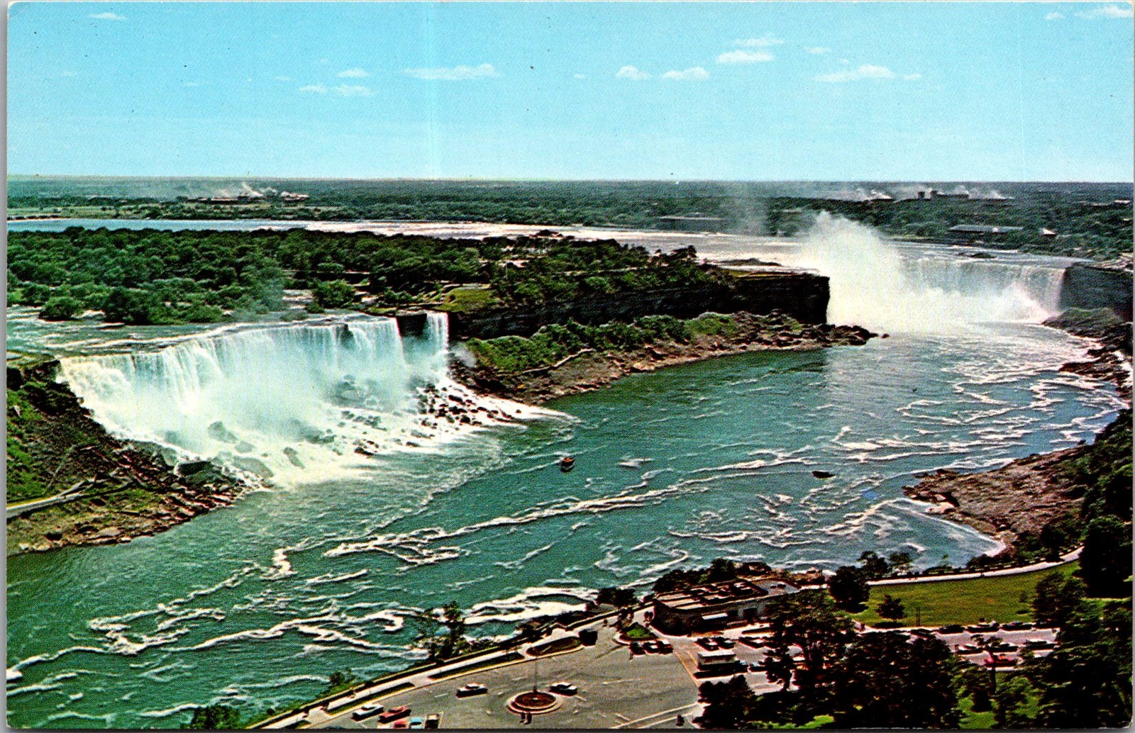 Niagara Falls General View from Oneida Tower Vintage Postcard 5P21-15 Niagara Falls General View from Oneida Tower Vintage Postcard 5P21-15