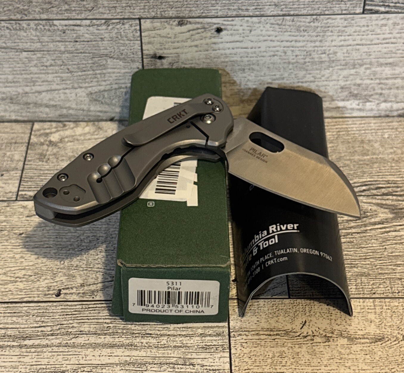 CRKT Columbia River Pilar Folder 5311 Blade Voxnaes Design “READ” CRKT Columbia River Pilar Folder 5311 Blade Voxnaes Design “READ”