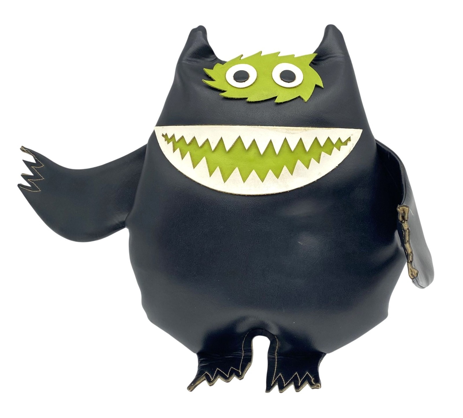 Vintage 1960s 70s Nauga Monster Naugahyde Uniroyal Advertising Doll Black Green Vintage 1960s 70s Nauga Monster Naugahyde Uniroyal Advertising Doll Black Green
