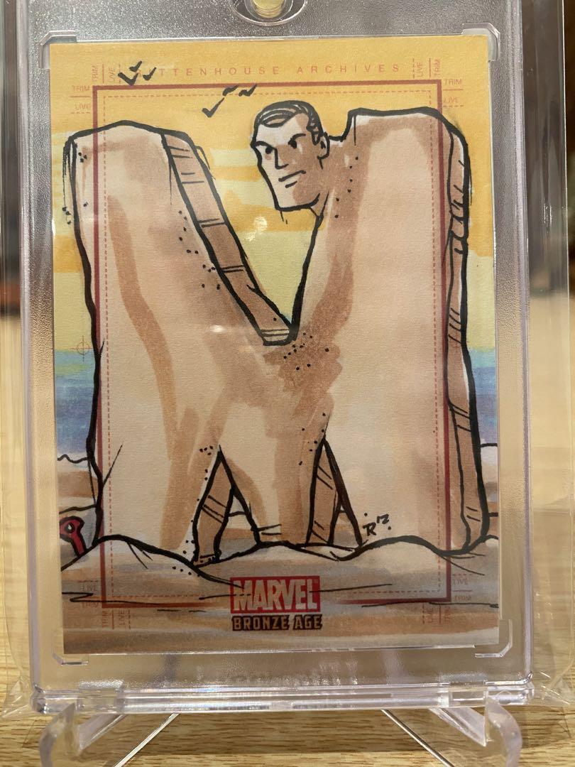 Marvel sandman spiderman 6-Sided Puzzle Sketch Card