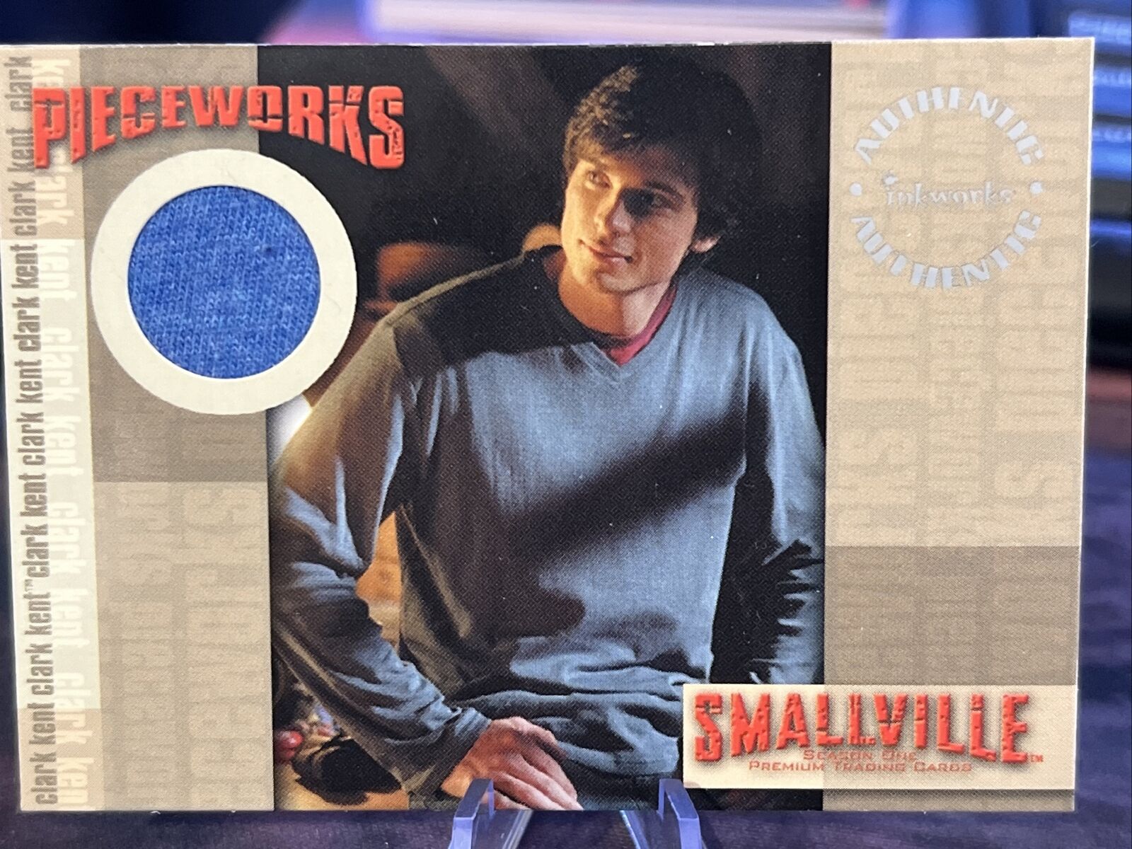 Inkworks Smallville Season 1 PW1 Clark Kent Pieceworks Card TOM WELLING