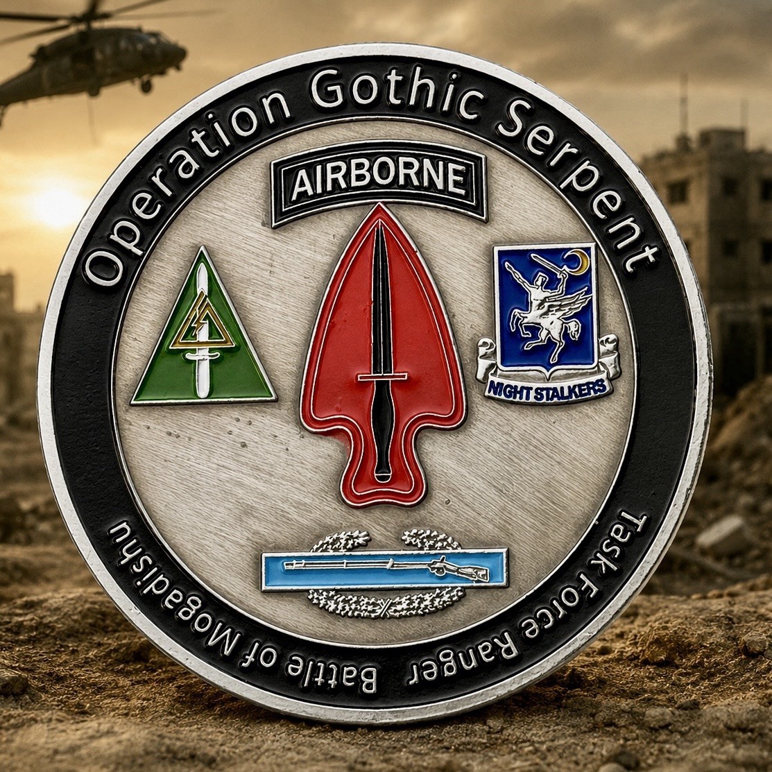 Task Force Ranger Operation Gothic Serpent Shughart Gordon Challenge Coin RARE