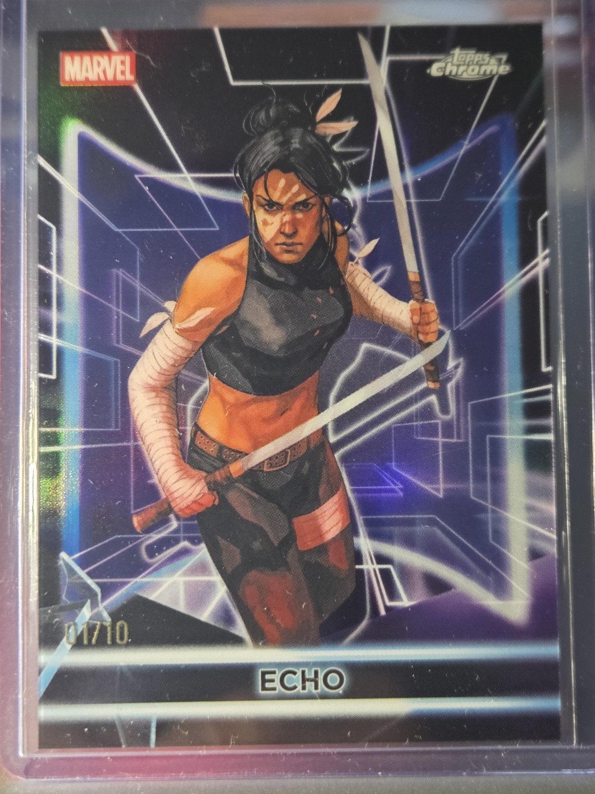 Echo 2026 Topps Neon Chrome Marvel #161 01/10 First On Print 