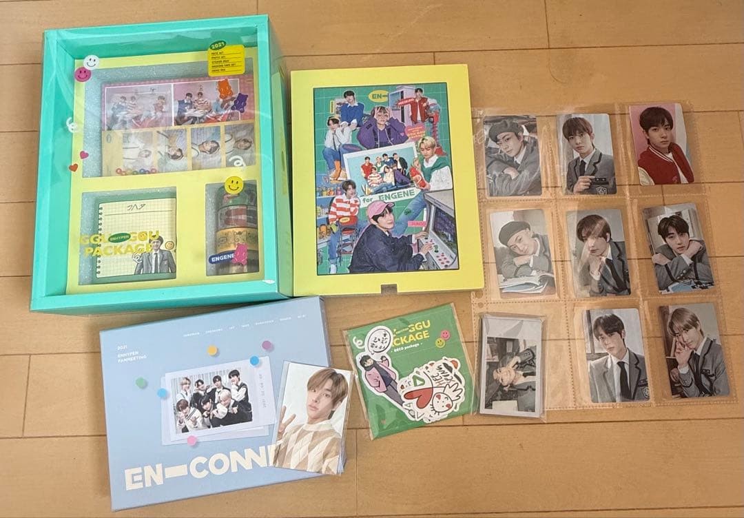ENHYPEN 2021 GGU GGU PACKAGE Fan Meeting Goods Set Photo Card Sticker Tape ENHYPEN 2021 GGU GGU PACKAGE Fan Meeting Goods Set Photo Card Sticker Tape