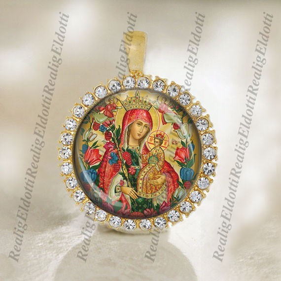 The Virgin and Child Jesus The Unfading Bloom Religious Christian Gold Medal