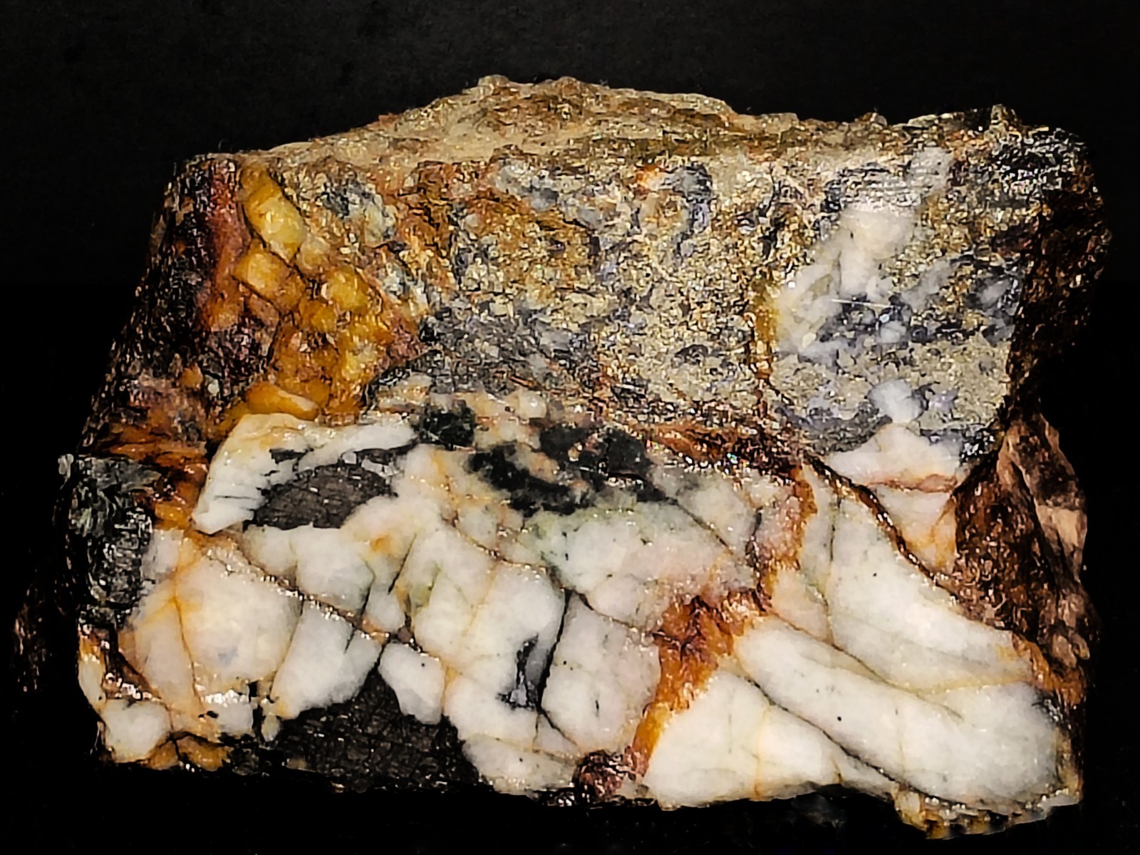 ​Koch Shaft Ore Wolframite Arsenopyrite Galena Gold Sulfide Silvermines Cox Coll