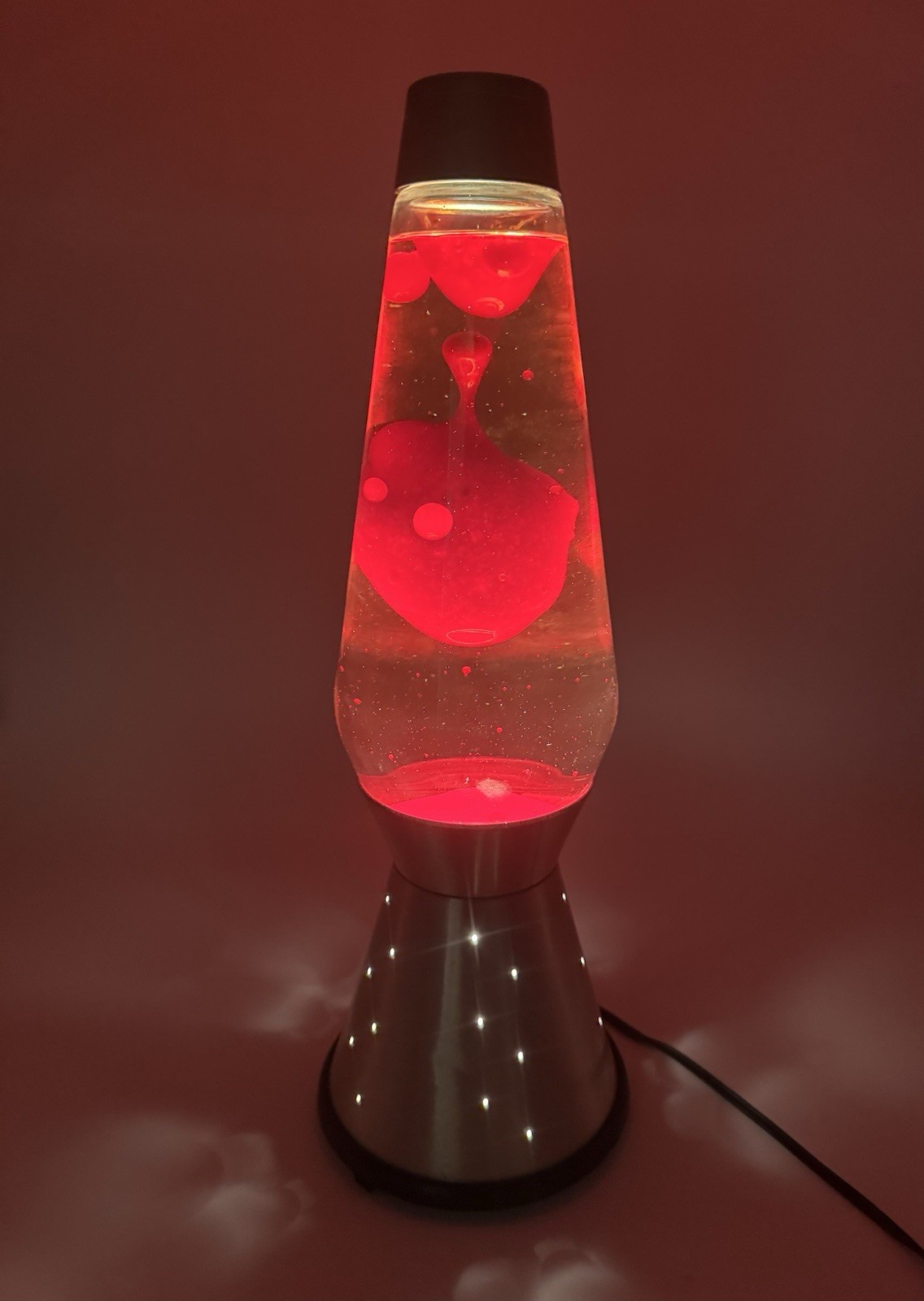 Vtg 70s Lava Lamp Lite STARLIGHT Red Lava Gold Base LAVA WORKS Retro Groovy Cool Vtg 70s Lava Lamp Lite STARLIGHT Red Lava Gold Base LAVA WORKS Retro Groovy Cool