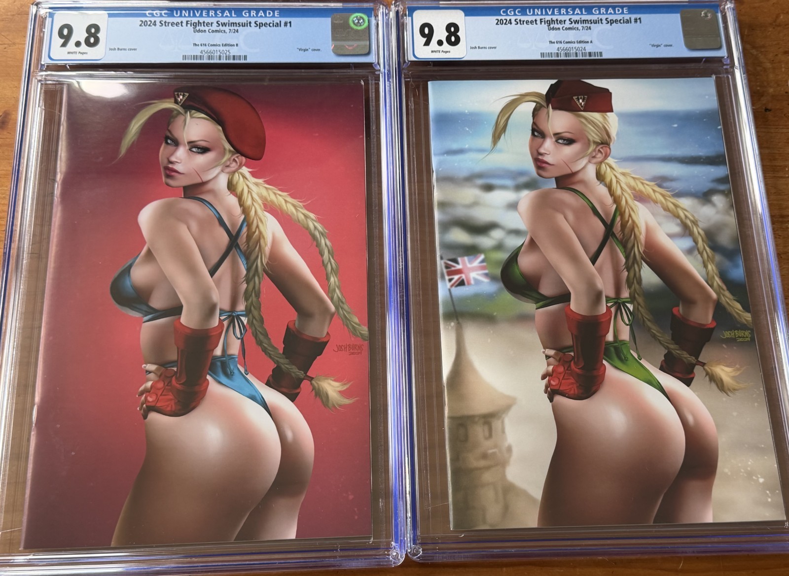 2024 Street Fighter Swimsuit Special #1 Set Burns 616 Editions A & B CGC 9.8 2024 Street Fighter Swimsuit Special #1 Set Burns 616 Editions A & B CGC 9.8